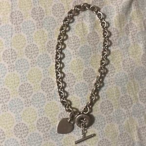 Tiffany & Co 925 Sterling Silver Heart Necklace